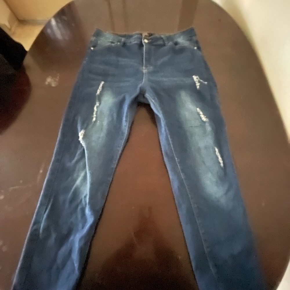Old Navy Women's Ankle & Cropped Jeans - Dark Blue